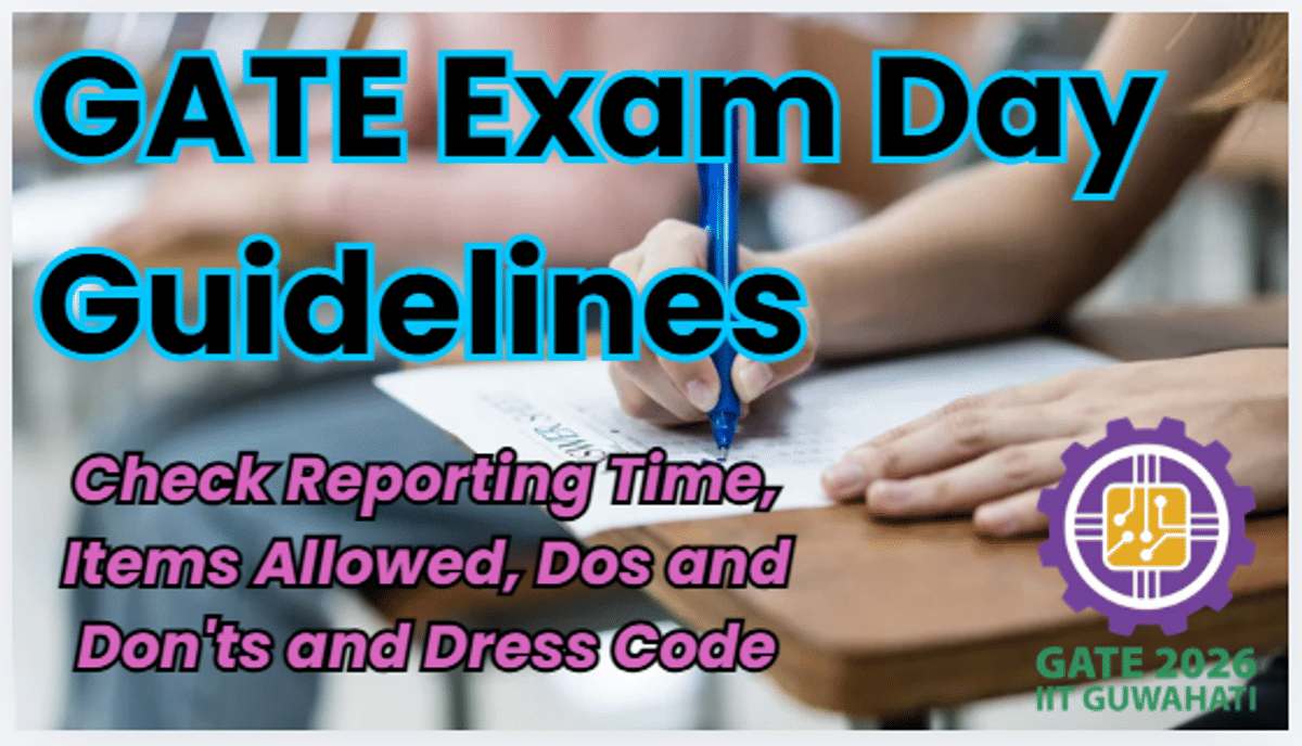 GATE 2026 Exam Day Guidelines