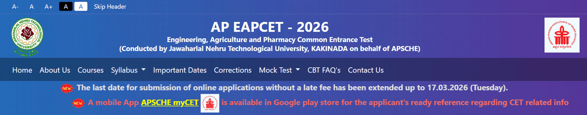 AP EAPCET Registration 2026