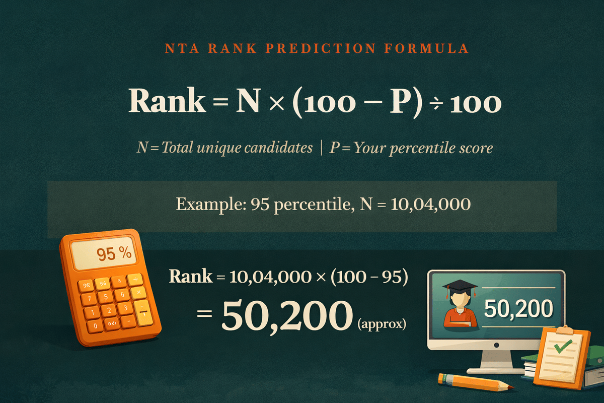 How to Calculate Your Expected JEE Main 2026 Rank from Percentile