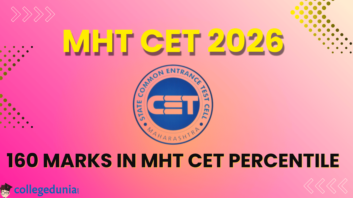 160 Marks in MHT CET Percentile