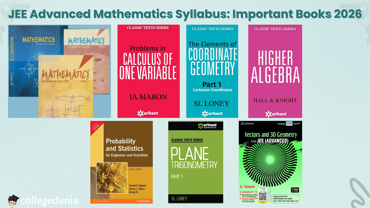 JEE Advanced Mathematics Syllabus 2026: Important Books