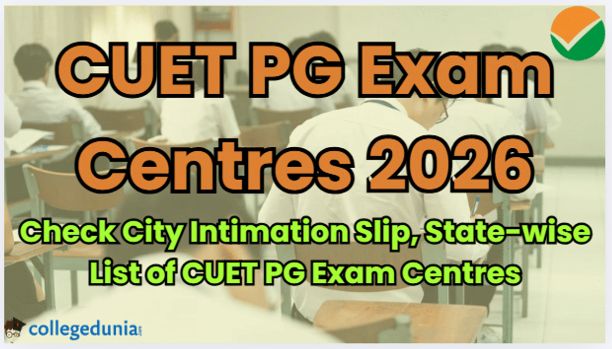 CUET PG Exam Centres 2026