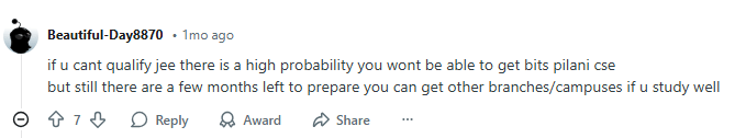 BITSAT 2026 CSE at BITS, Pilani: Reddit Discussion