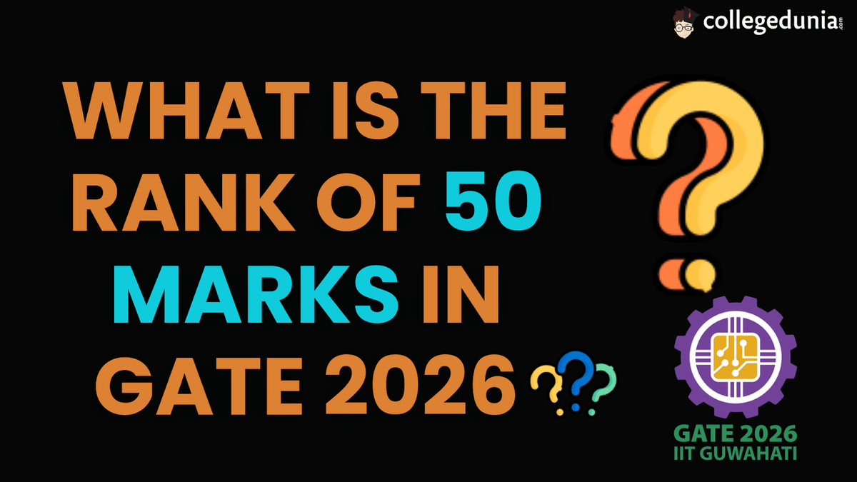 What is the rank of 50 marks in GATE