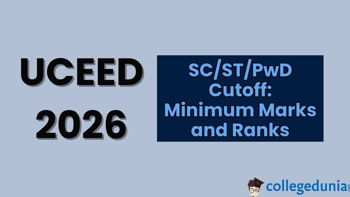UCEED 2026 SC/ST/PwD Cutoff
