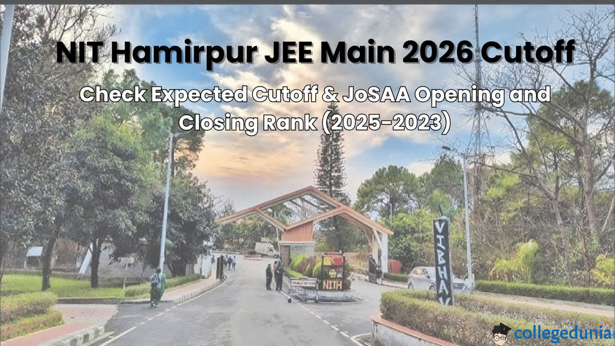 NIT Hamirpur JEE Main Cutoff 2026