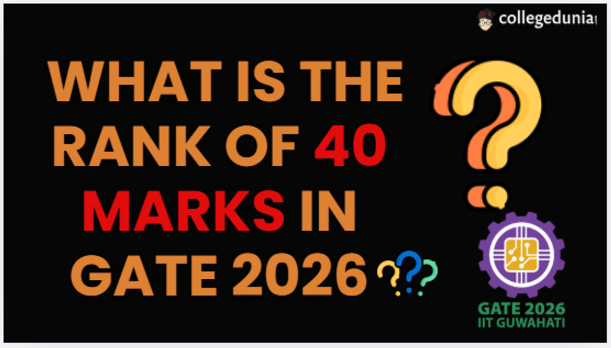 What is the rank of 40 marks in GATE
