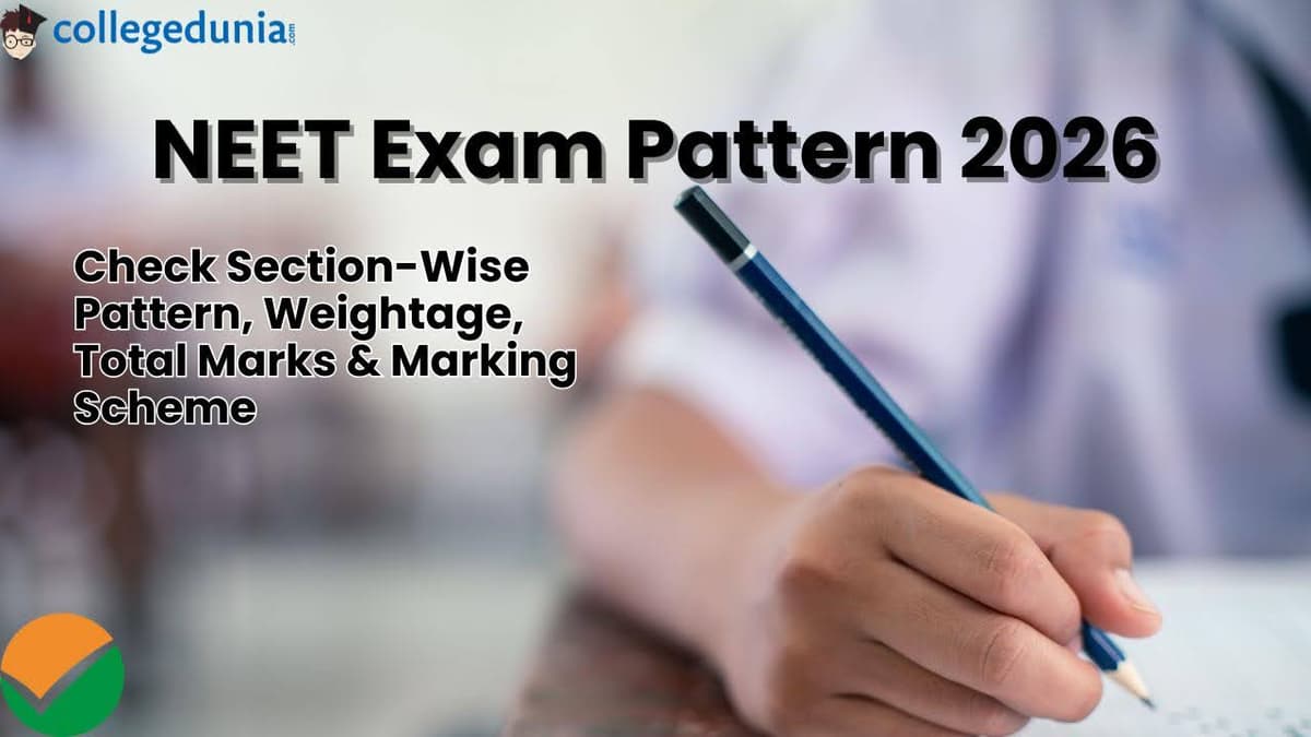 NEET Exam Pattern 2026