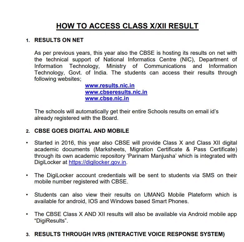 How to Check CBSE Class 12 Result 2026