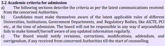 WBJEE 2026 Eligibility Criteria 