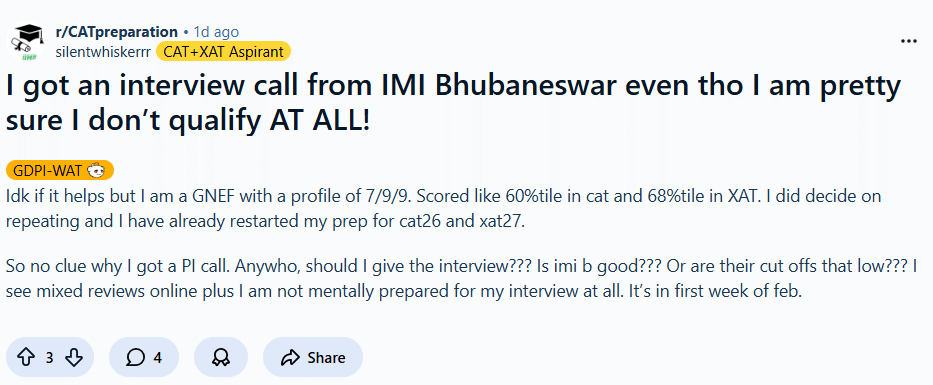 Low Percentile Candidates Getting Interview Calls