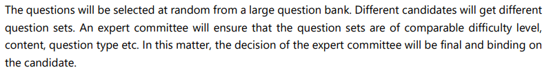 Ques. Is difficulty level different question paper sets in BITSAT?
