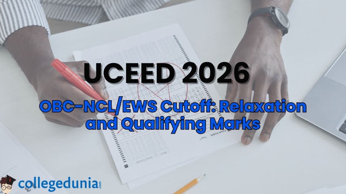 UCEED 2026 OBC-NCL/EWS Cutoff