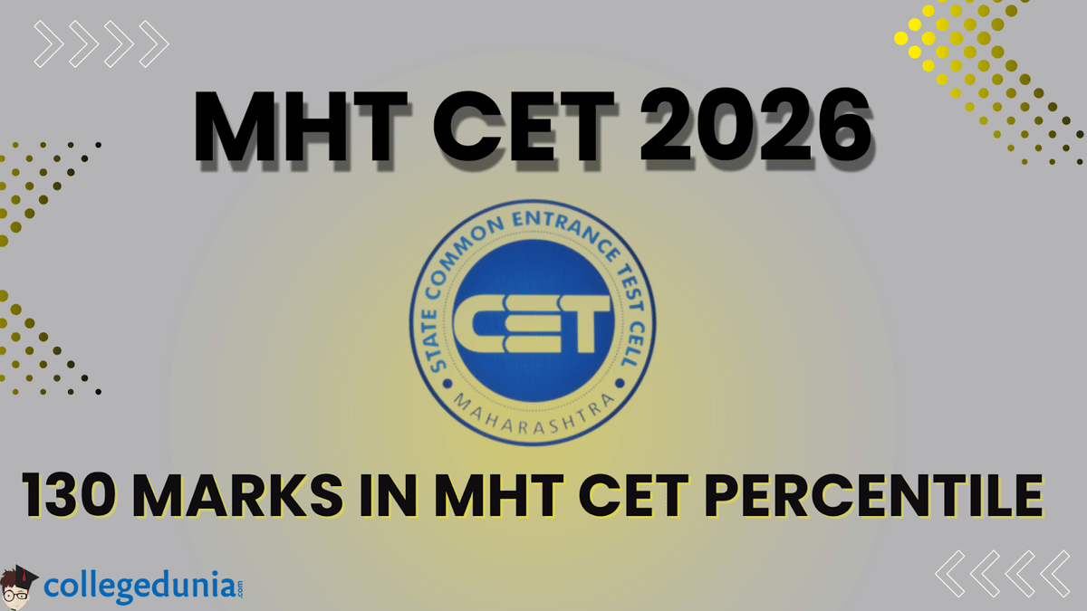 130 Marks in MHT CET Percentile