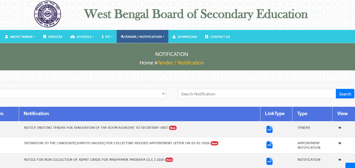 How to Download WBBSE Madhyamik Routine 2026 PDF