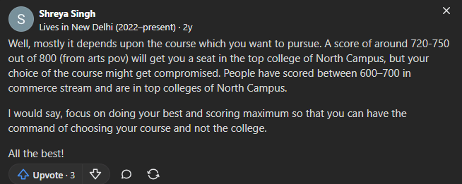 Quora Discussion on CUET PG Passing Marks for DU 