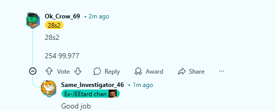 JEE Main Result Out Reddit Reactions