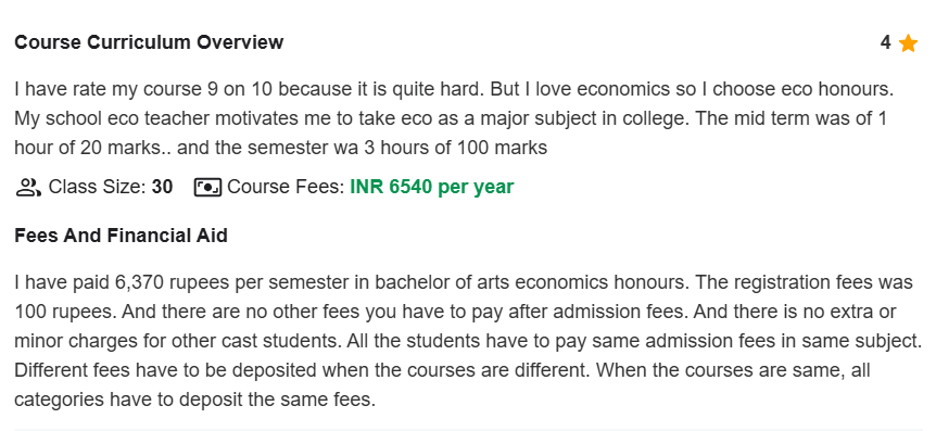 Umc jaipur fees review