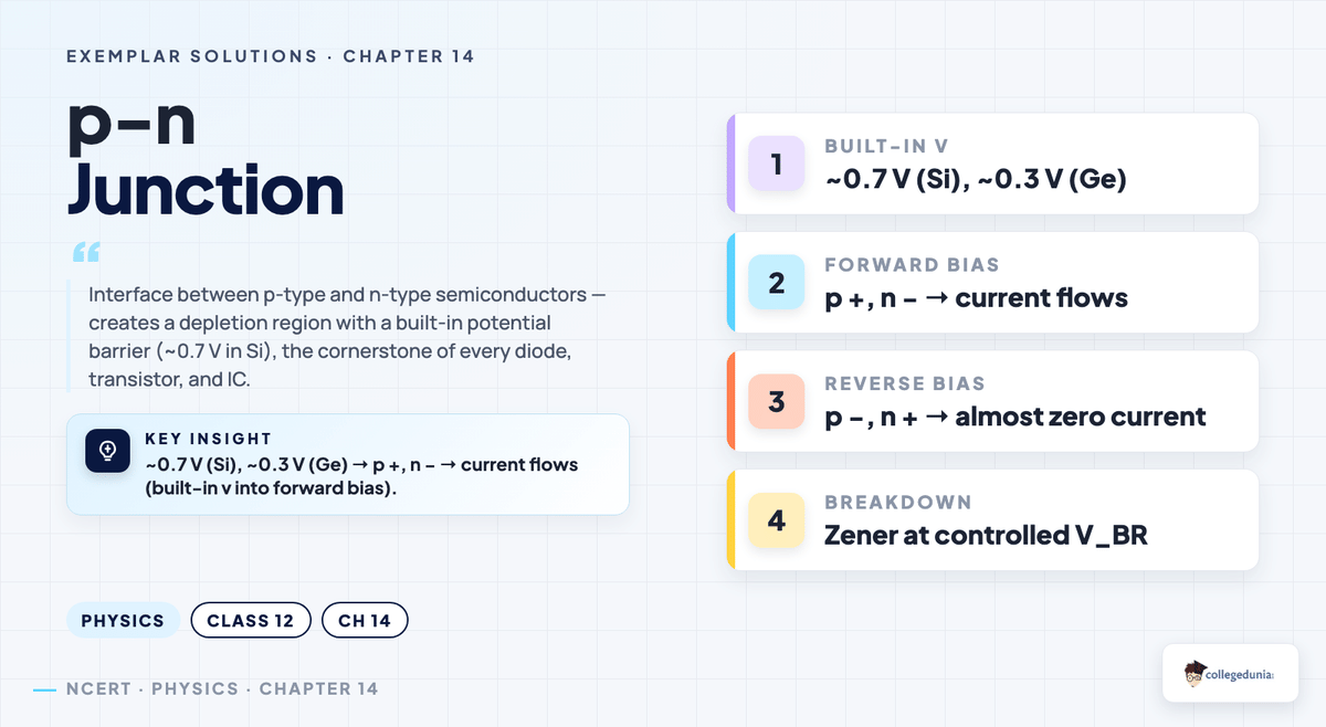 Class 12 Physics Chapter 14 Semiconductor Electronics Exemplar Solutions — key concept visual