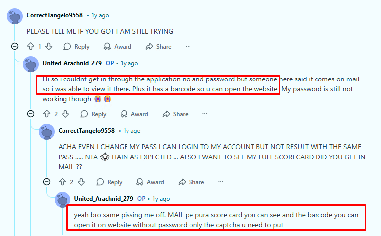 JEE Main 2026 Result Login Issues