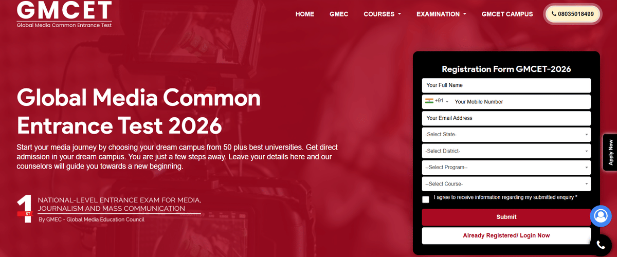 GMCET registration started