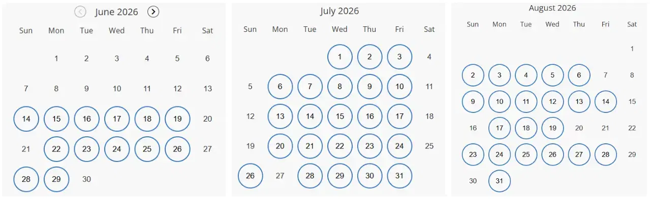 GRE Exam Dates 2026