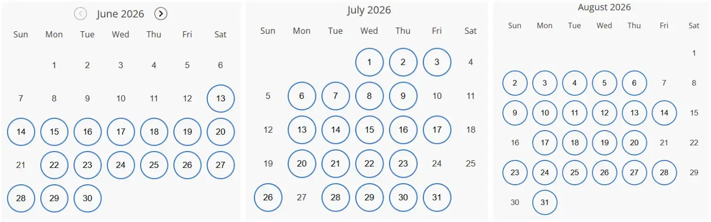 GRE Exam Dates 2026