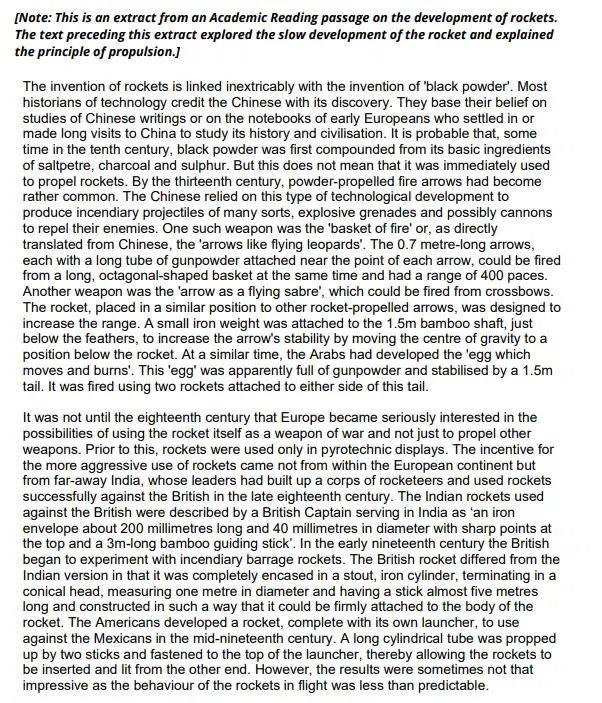 IELTS Reading Sample Passage