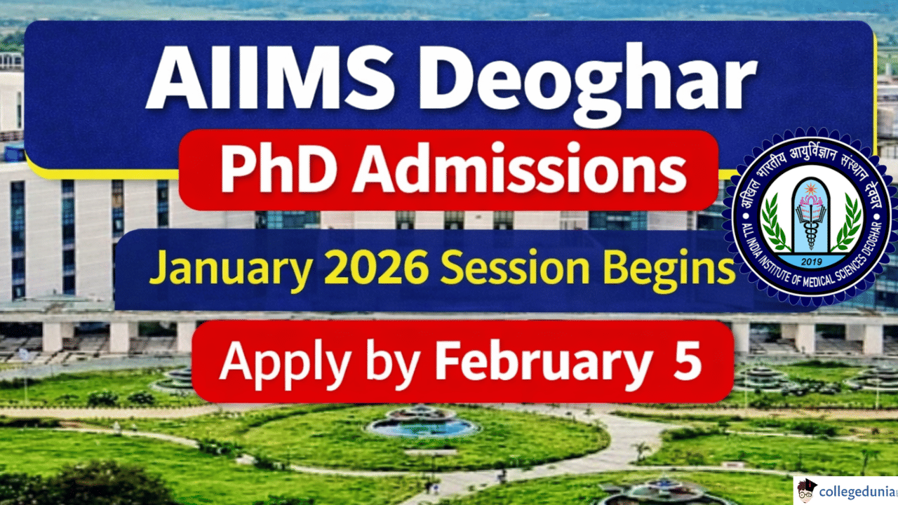 AIIMS Deoghar PhD Admissions January Session 2026 