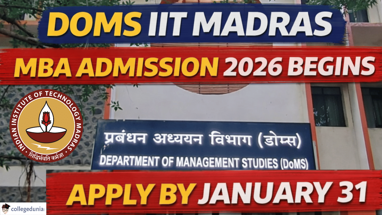 DOMS IIT Madras MBA Admission 2026