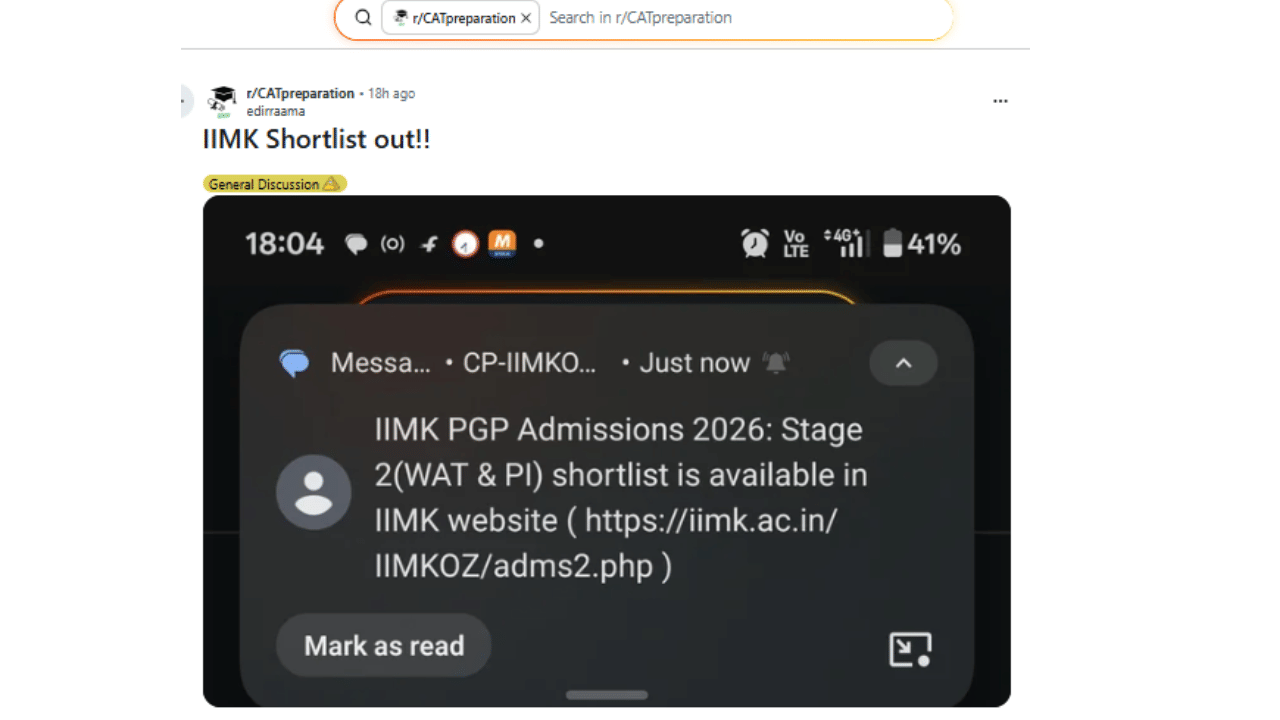 IIM Kozhikode MBA Admission 2026