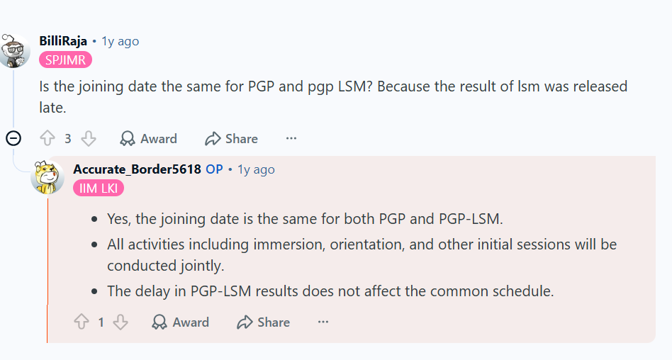 Reddit Discussion on PGP-LSM