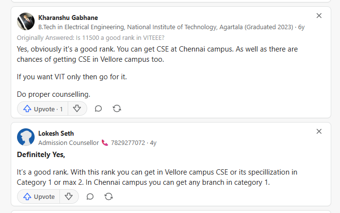 What Students Say About 10,000 Ranks in VITEEE Marks
