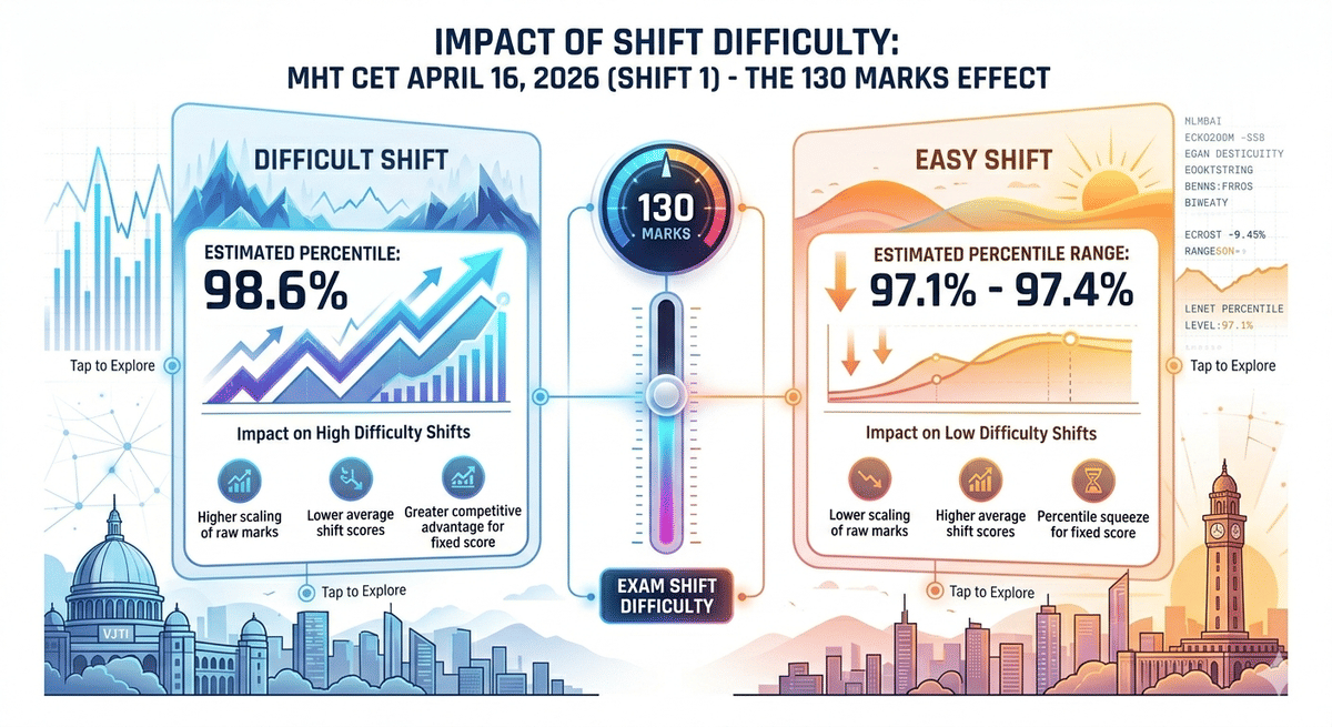 Impact of Shift Difficulty in MHT CET April 16, 2026