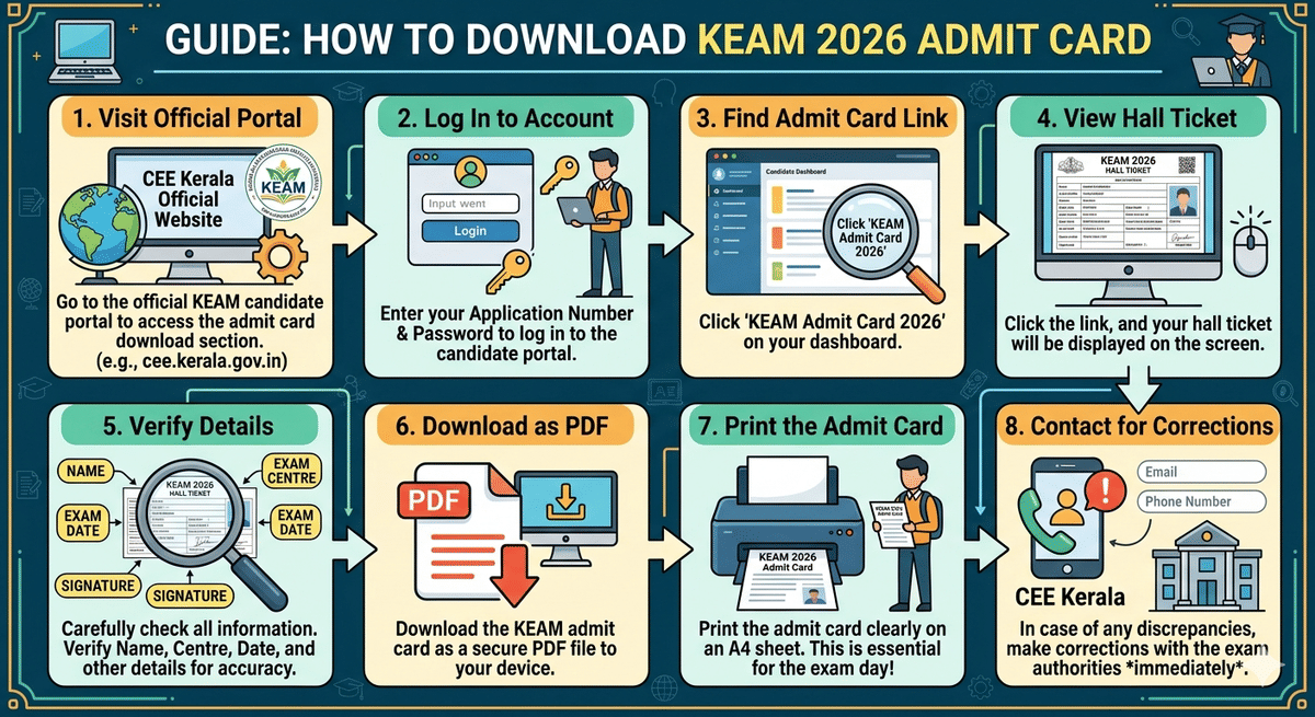 How to Download KEAM 2026 Admit Card