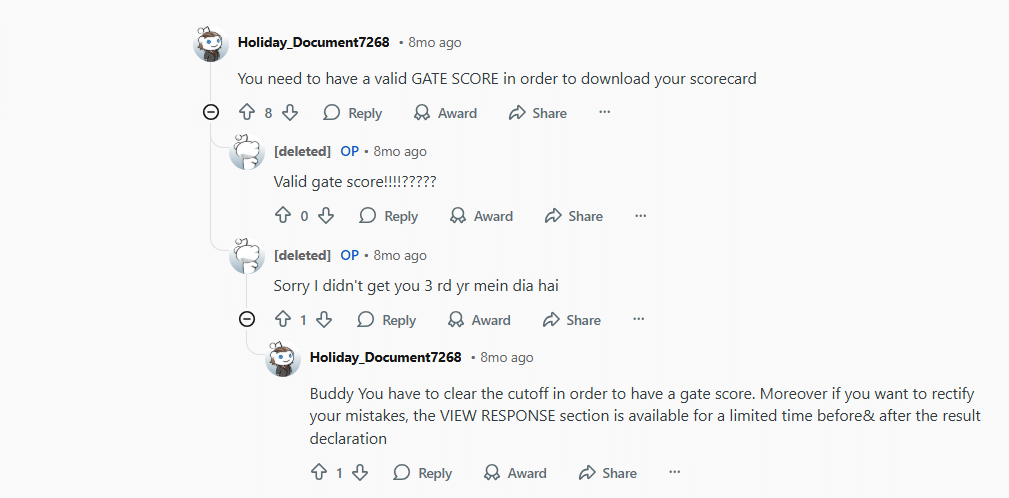 Users in the r/GATEtard thread on Reddit discuss why you are not able to download
