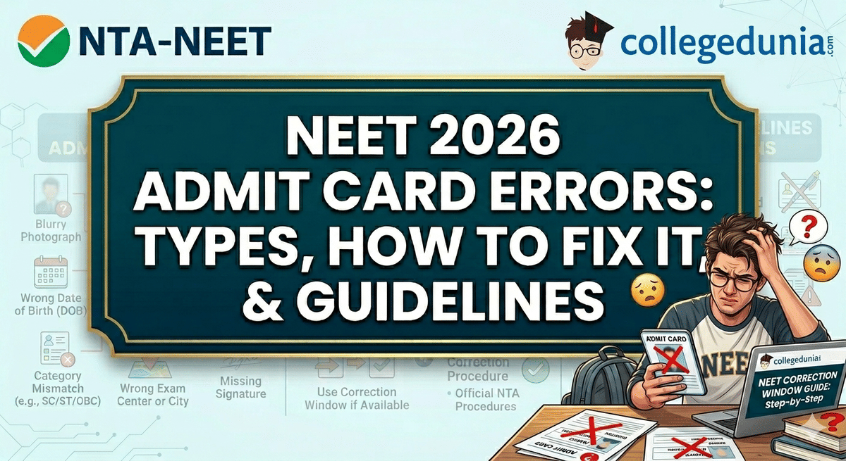 NEET 2026 Admit Card Errors