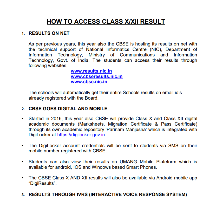 How to Check CBSE Class 12 Result 2026