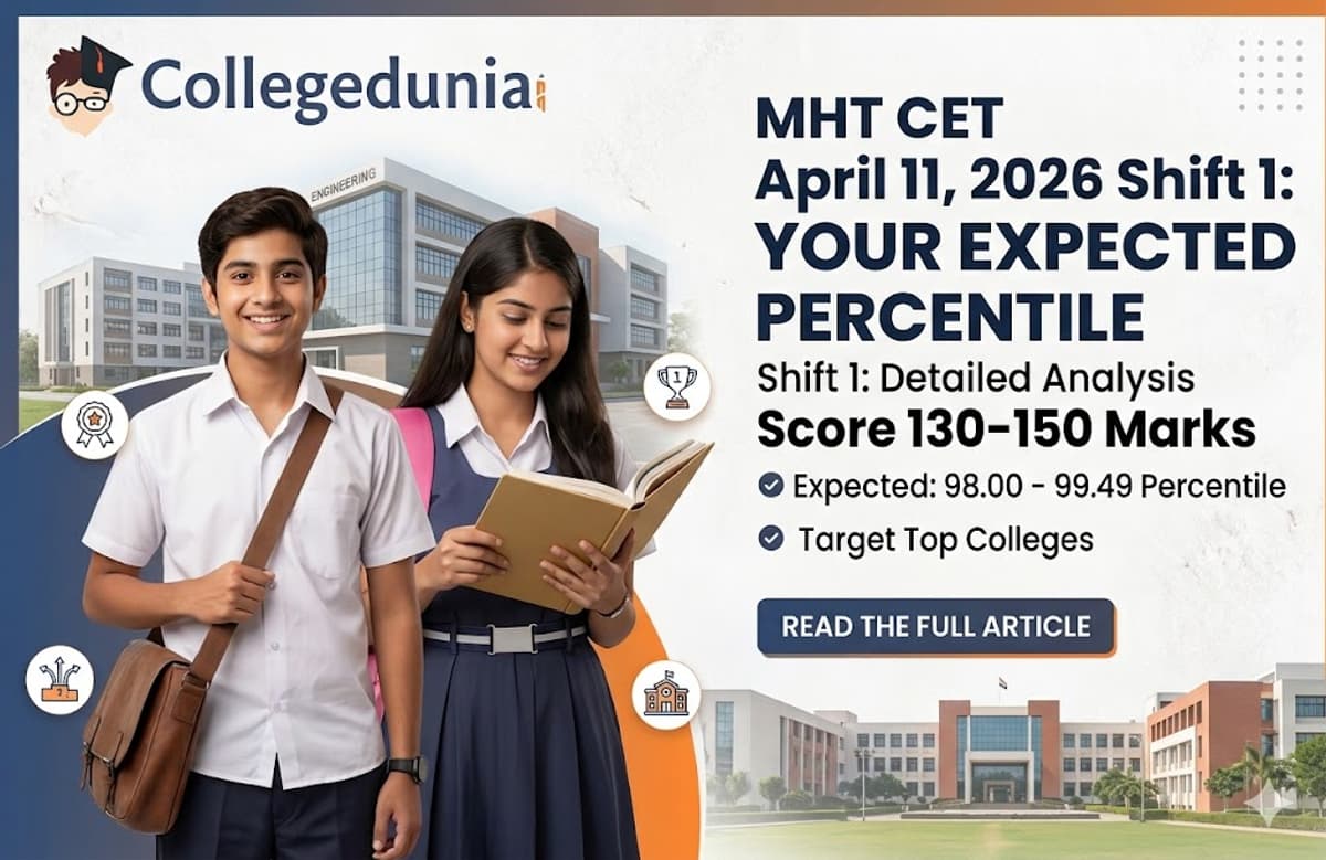 Expected Percentile for MHT CET April 11, 2026 Shift 1 — Score 130-150 Marks