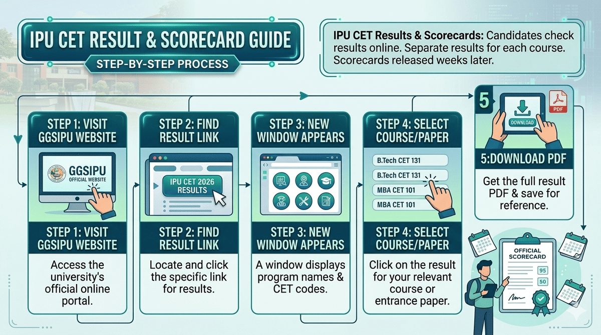 How to Check IPU CET Result 2026