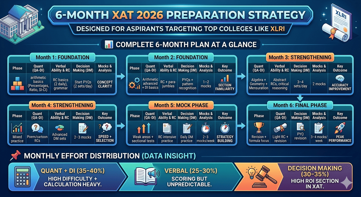 XAT 6 Months Preparation Strategy