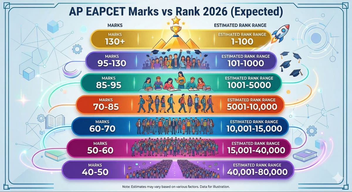 AP EAMCET Marks vs Rank 2026