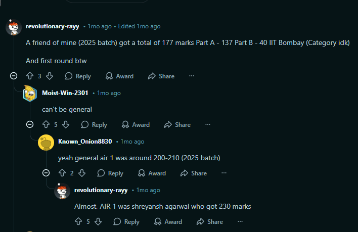 Reddit Discussion on UCEED 2026 Cutoff 