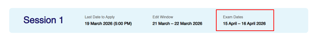 BITSAT 2026 Session 1