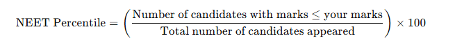 NEET Rank Estimation Formula