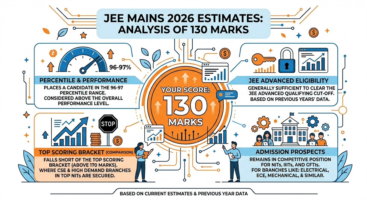 Is 130 Marks a Good Score in JEE Main 2026