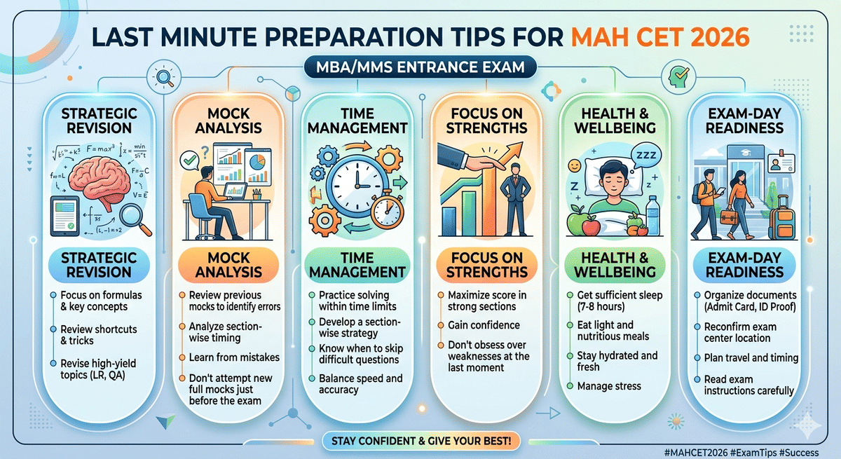 MAH MBA CET 2026: Last Minute Preparation Tips