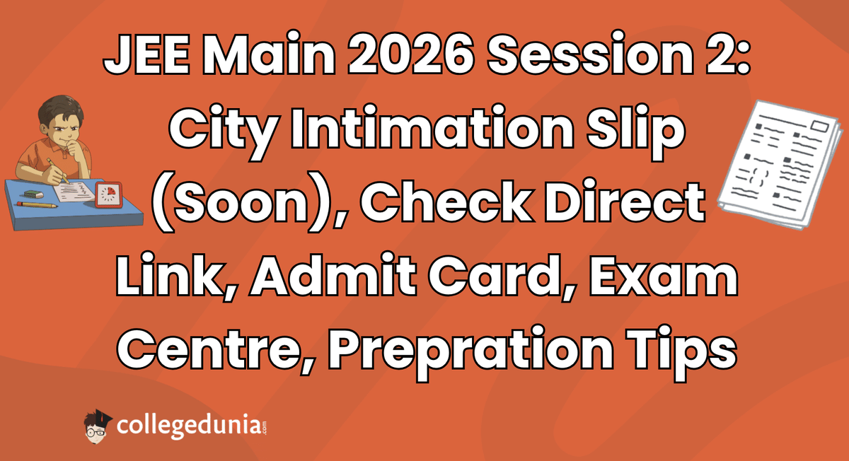 JEE Main City Intimation Slip 2026