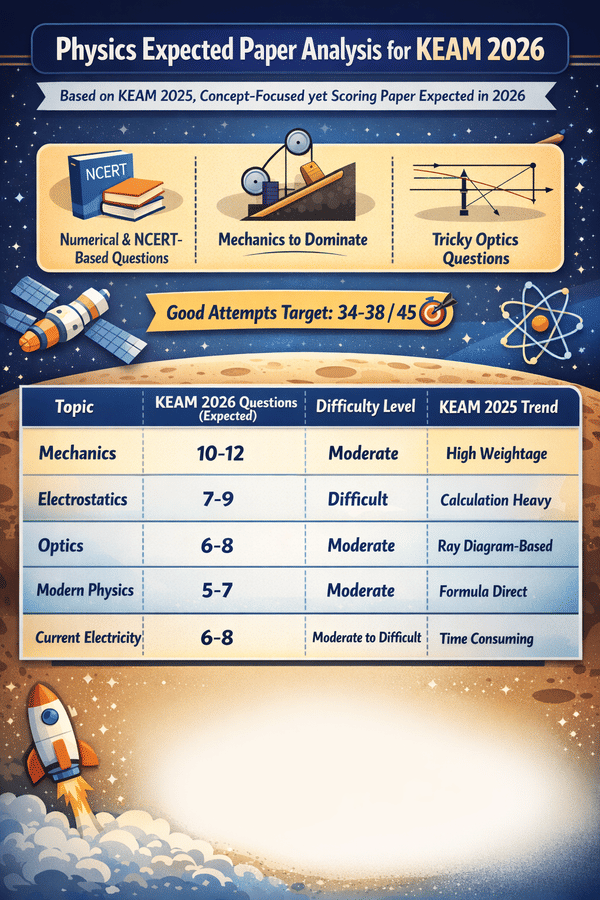 Physics Expected Paper Analysis for KEAM 2026