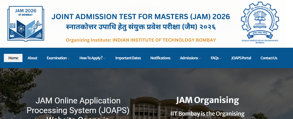 IIT JAM by IIT Bombay